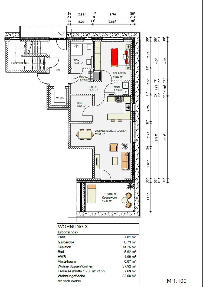 2 Zimmer Wohnung mit 82 m² in Viersen – Bild 6