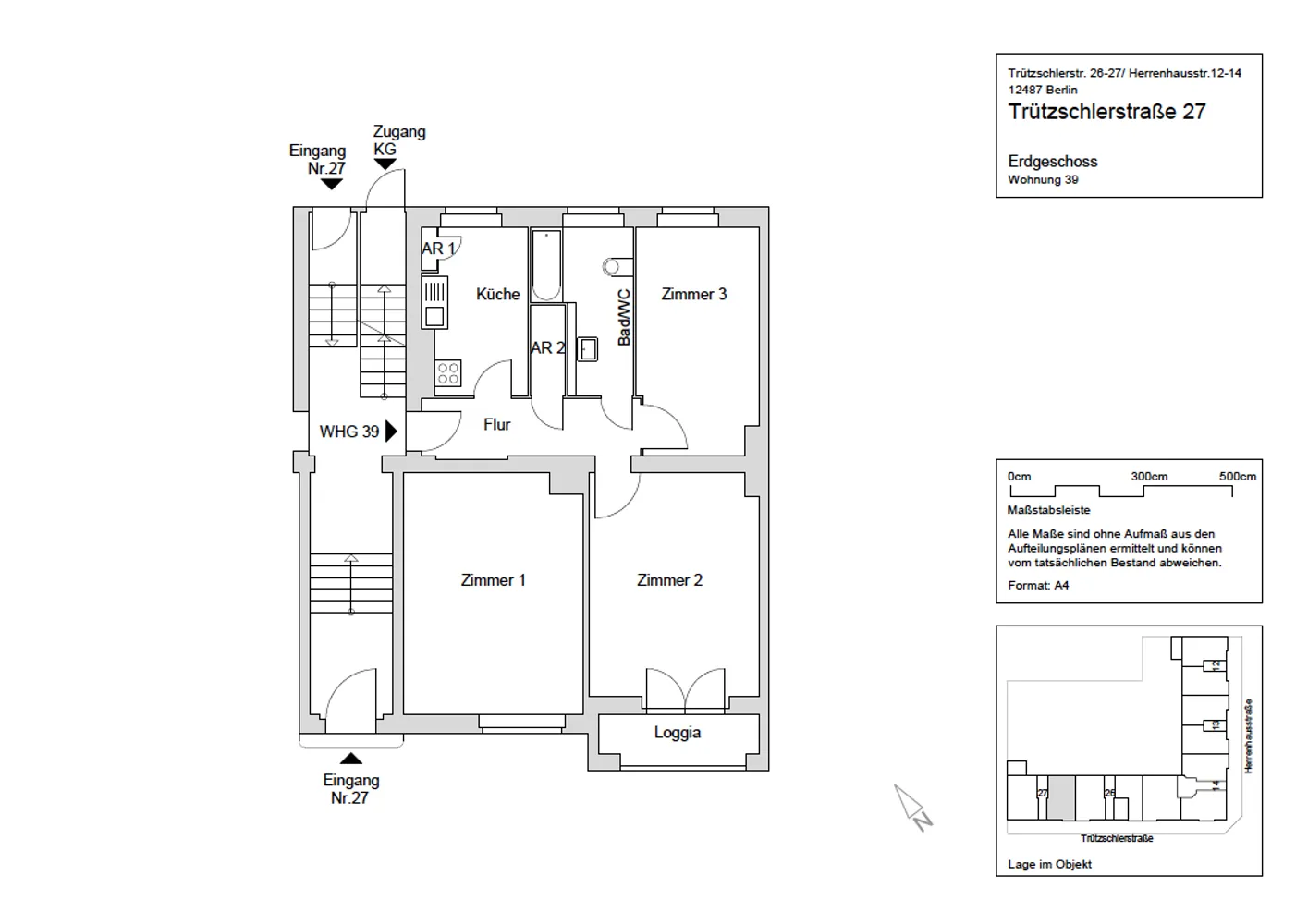 3 Zimmer Wohnung mit 83 m² in Berlin – Bild 2