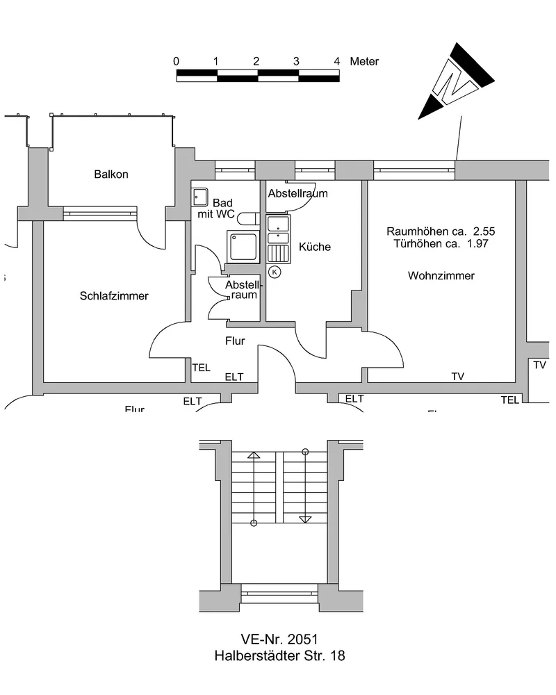 2 Zimmer Wohnung mit 55 m² in Bremen – Bild 2