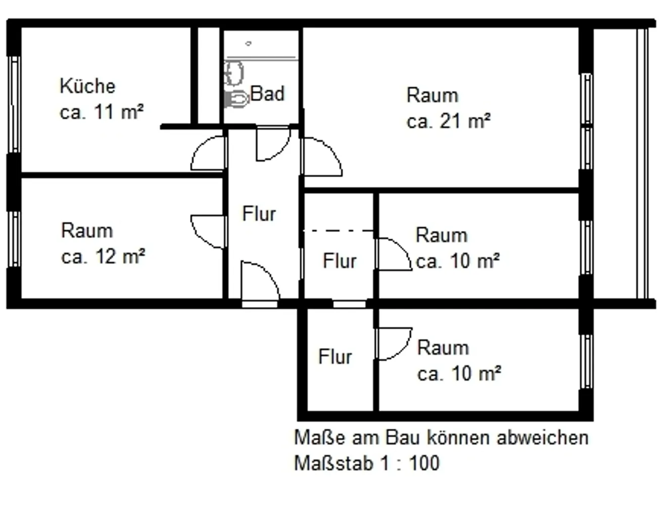 4 Zimmer Wohnung mit 81 m² in Halle (Saale) – Bild 3