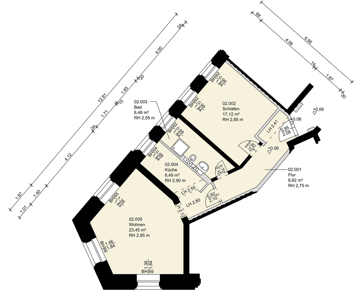 2 Zimmer Wohnung mit 65 m² in Leipzig – Bild 7
