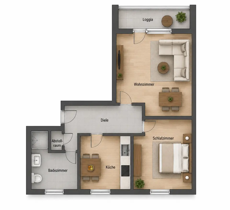 4 Zimmer Wohnung mit 70 m² in Nürnberg – Bild 4