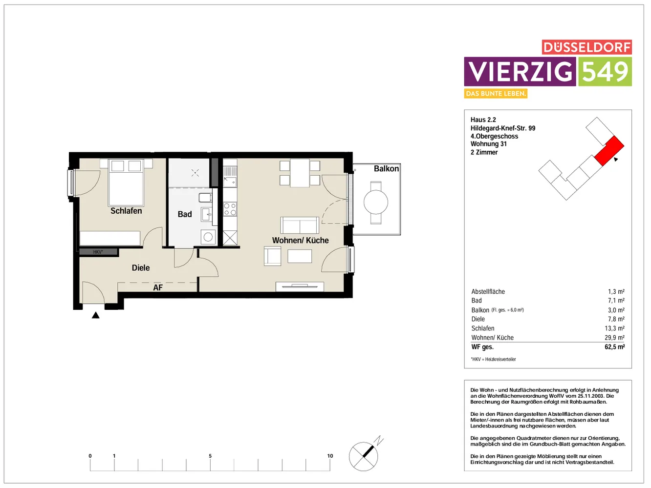 2 Zimmer Wohnung mit 63 m² in Düsseldorf – Bild 10