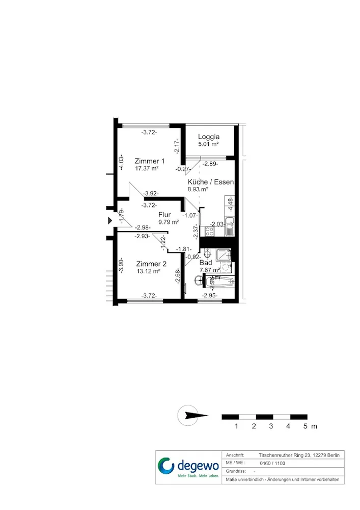 2 room apartment with 61 m² in Berlin – Photo 7