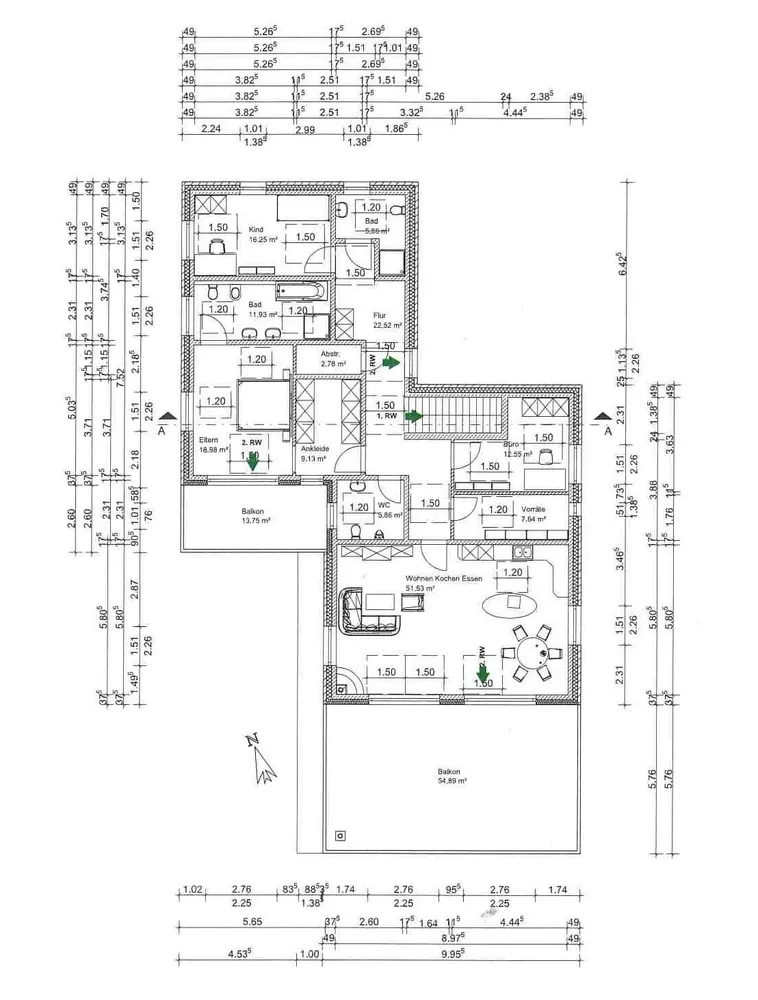 4 Zimmer Wohnung mit 202 m² in Minden – Bild 2
