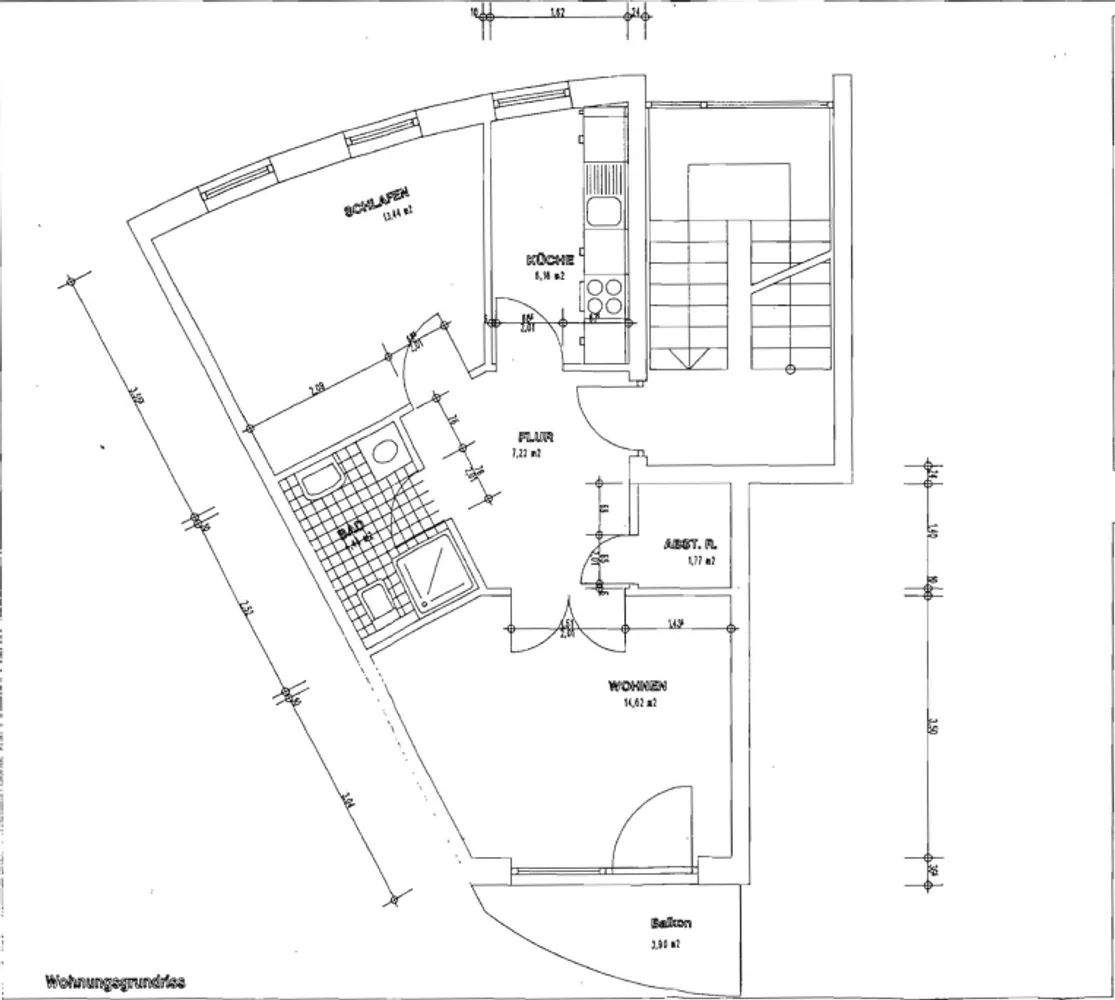 2 Zimmer Wohnung mit 51 m² in Nordhausen – Bild 4