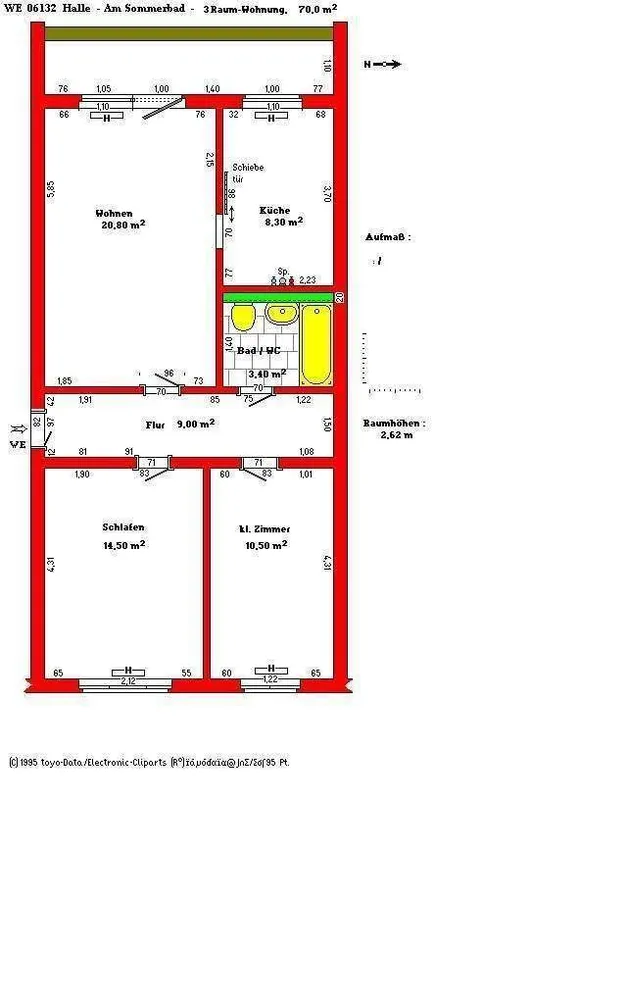 3 Zimmer Wohnung mit 70 m² in Halle (Saale) – Bild 4