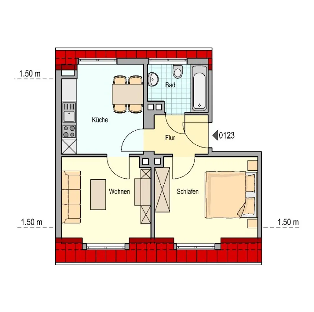 2 Zimmer Wohnung mit 43 m² in Herne – Bild 6