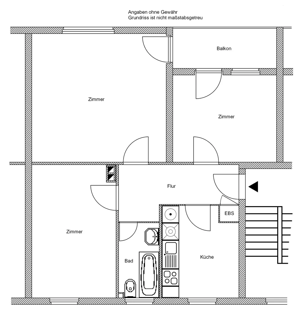 3 room apartment with 61 m² in Frankfurt am Main – Photo 4