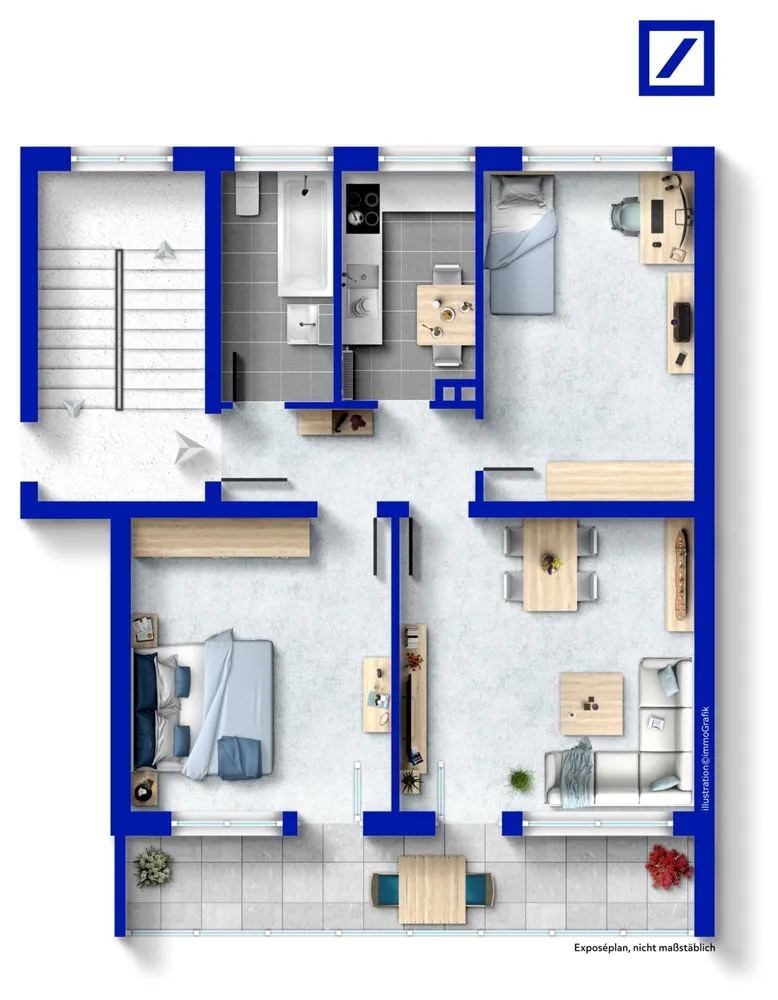 3 room apartment with 73 m² in Frankfurt am Main – Photo 8