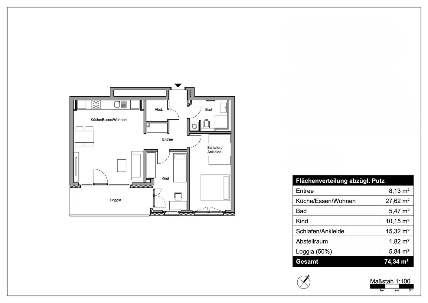 3 room apartment with 74 m² in Mannheim – Photo 9