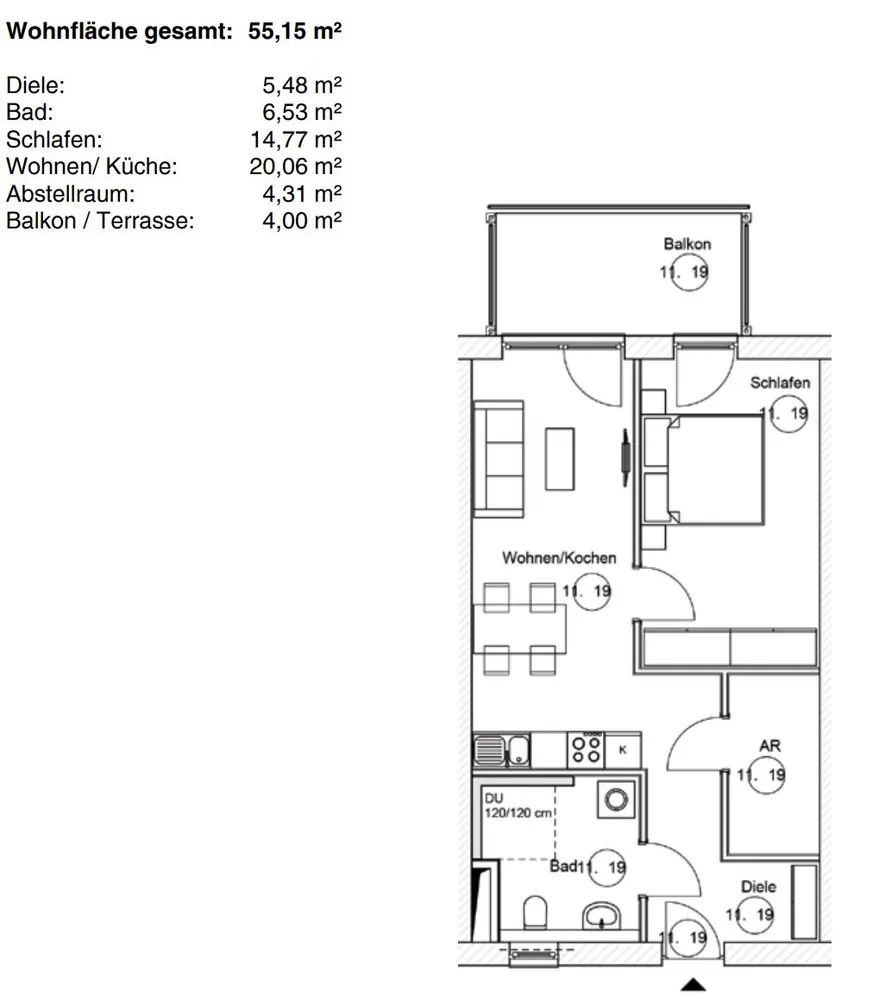 2 room apartment with 55 m² in Bernau bei Berlin – Photo 4