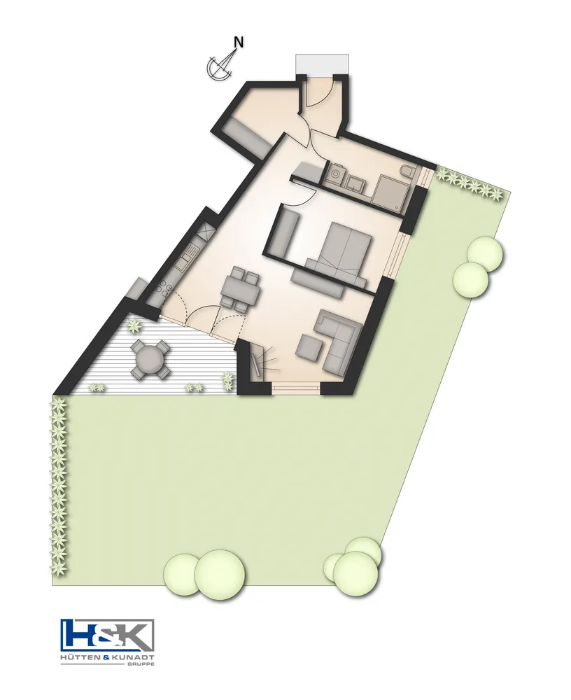 2 room apartment with 70 m² in Hamminkeln – Photo 1
