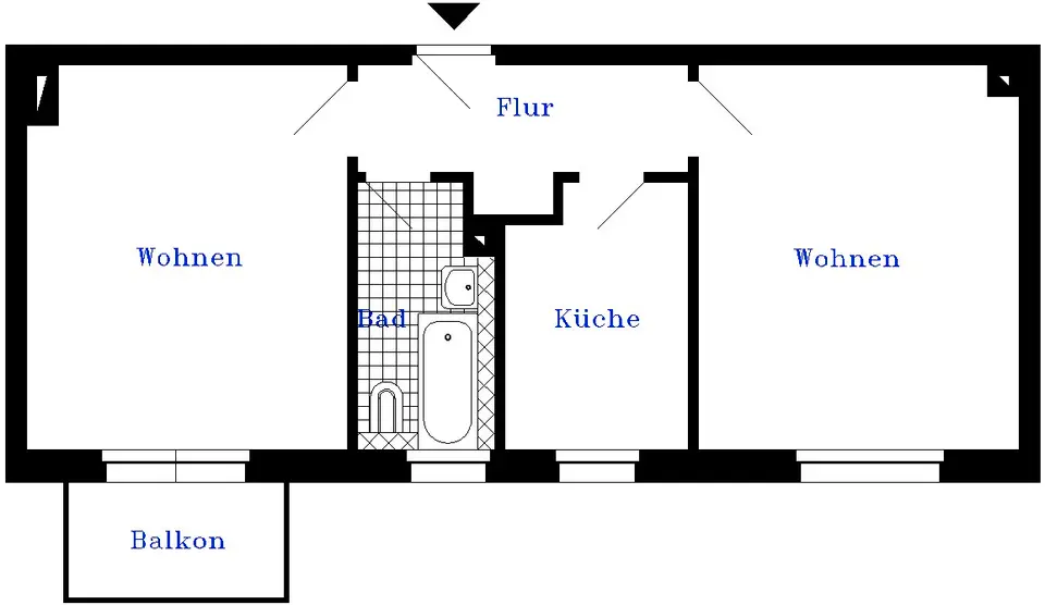 2 Zimmer Wohnung mit 43 m² in Rathenow – Bild 7