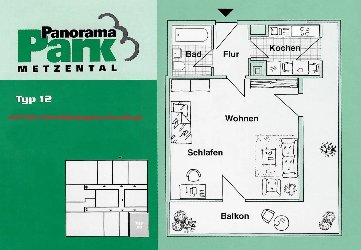 2 room apartment with 57 m² in Bonn – Photo 2