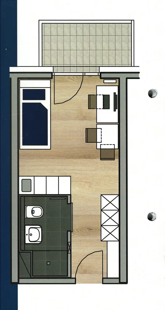 1 Zimmer Wohnung mit 22 m² in Augsburg – Bild 8