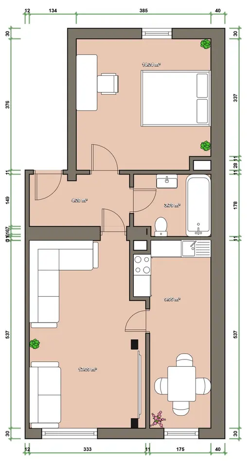 2 Zimmer Wohnung mit 56 m² in Bochum – Bild 8