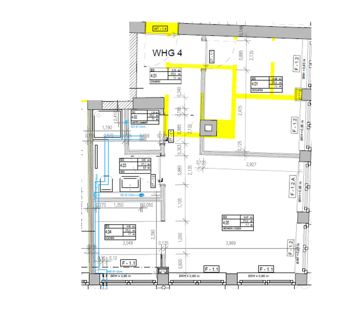 1 room apartment with 41 m² in Wiesbaden – Photo 7