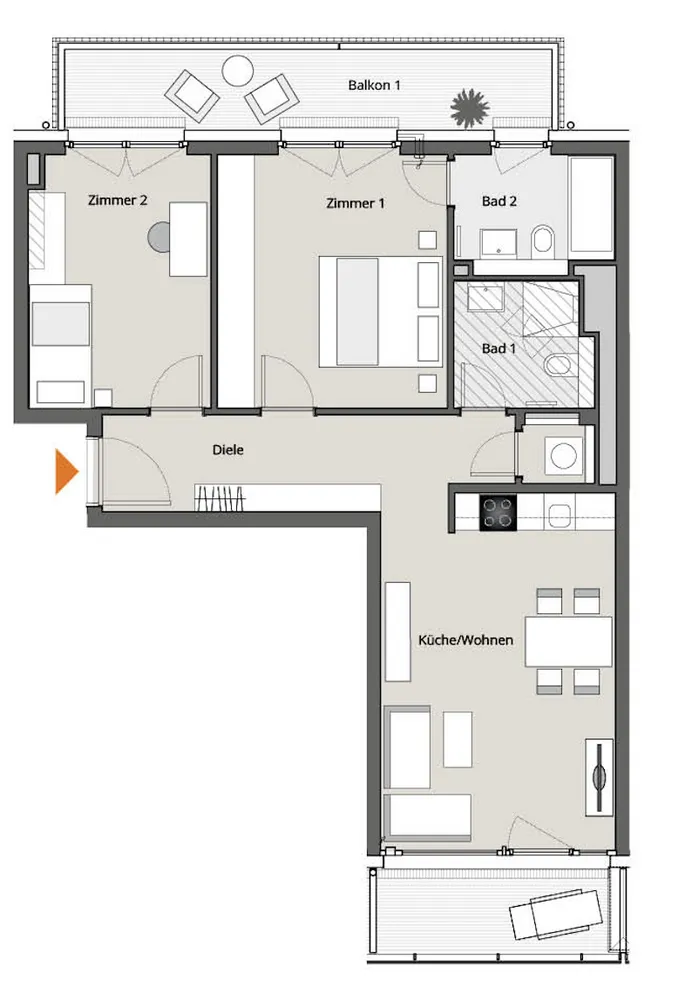 3 Zimmer Wohnung mit 78 m² in Berlin – Bild 2