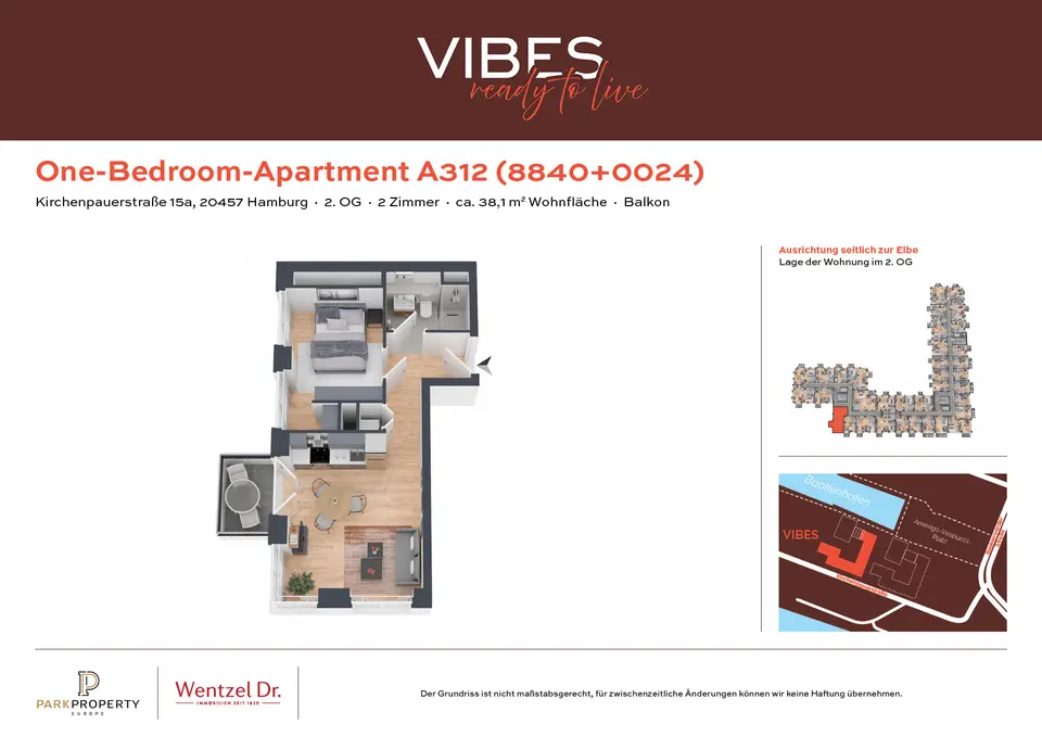 2 Zimmer Wohnung mit 38 m² in Hamburg – Bild 8