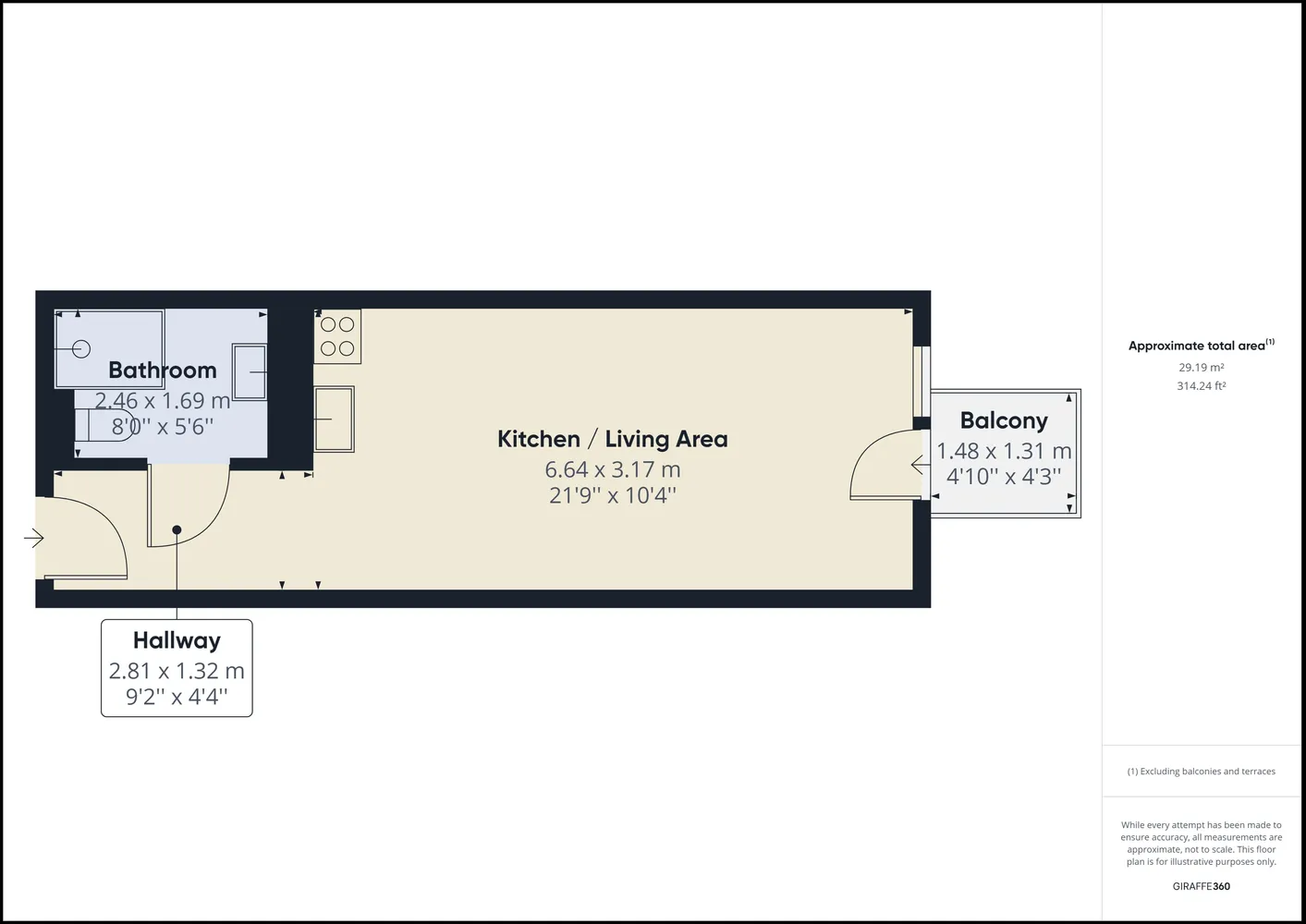 1 Zimmer Wohnung mit 26 m² in Berlin – Bild 12