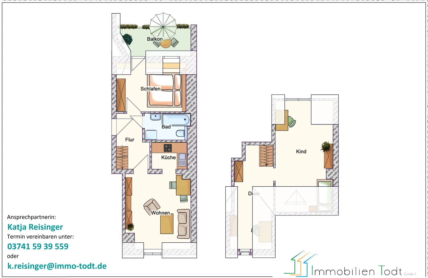 3 Zimmer Wohnung mit 76 m² in Plauen – Bild 1