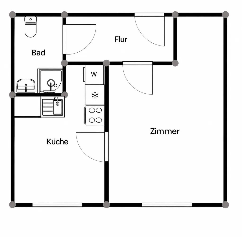 2 Zimmer Wohnung mit 34 m² in Darmstadt – Bild 5