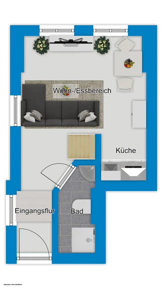 1 Zimmer Wohnung mit 30 m² in Halle (Saale) – Bild 7