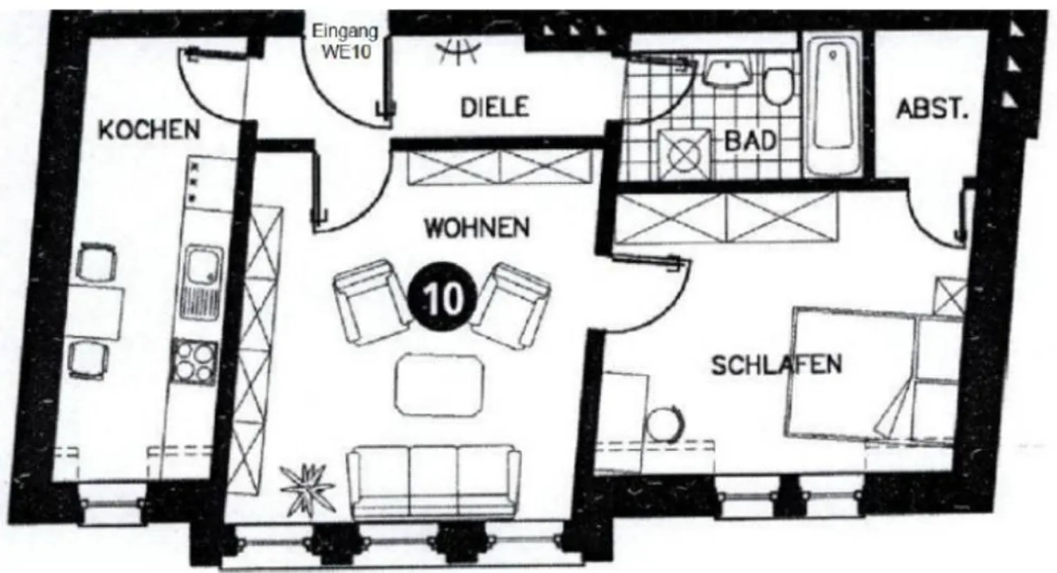 2 Zimmer Wohnung mit 52 m² in Erfurt – Bild 9