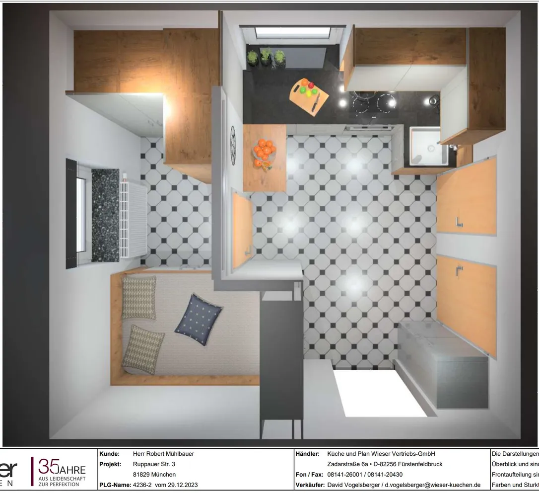 2 room apartment with 37 m² in Munich – Photo 2