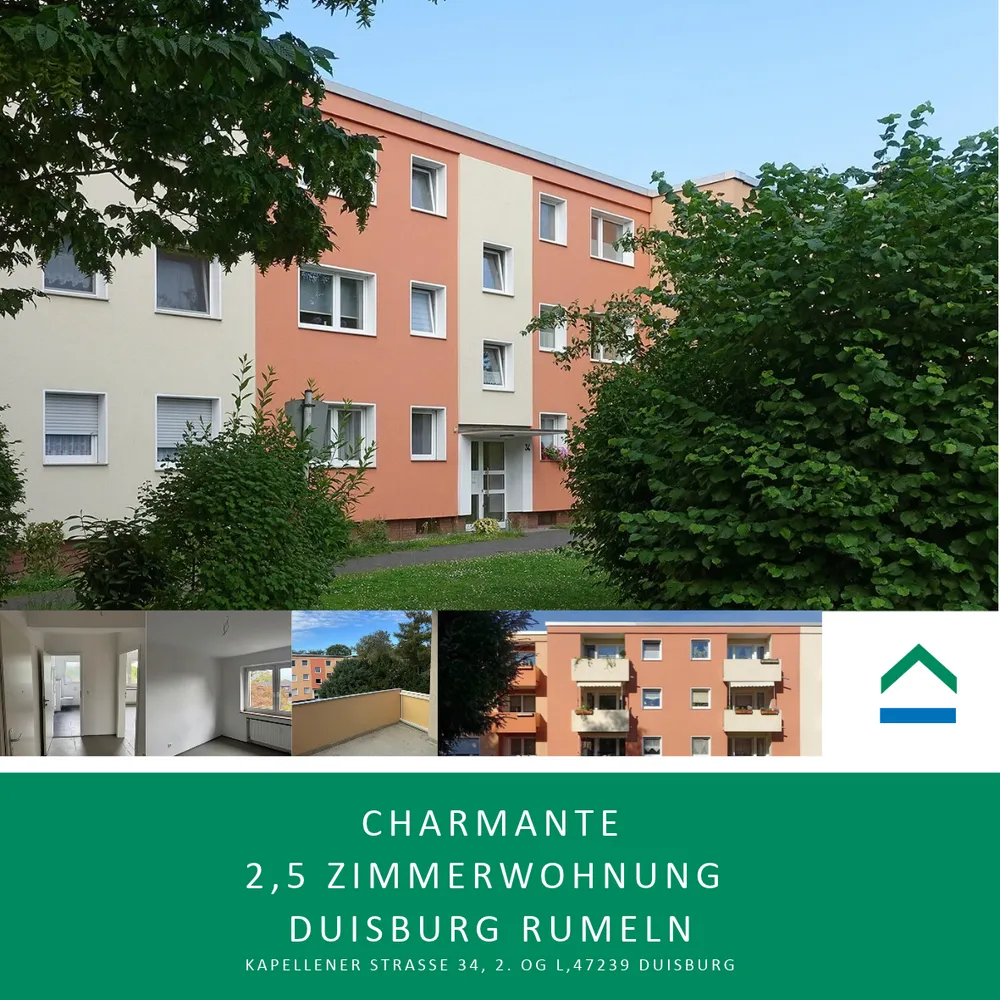 3 Zimmer Wohnung mit 63 m² in Duisburg – Bild 1