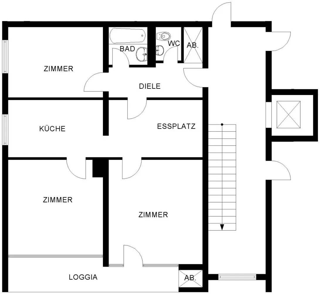 3 Zimmer Wohnung mit 80 m² in Bochum – Bild 2