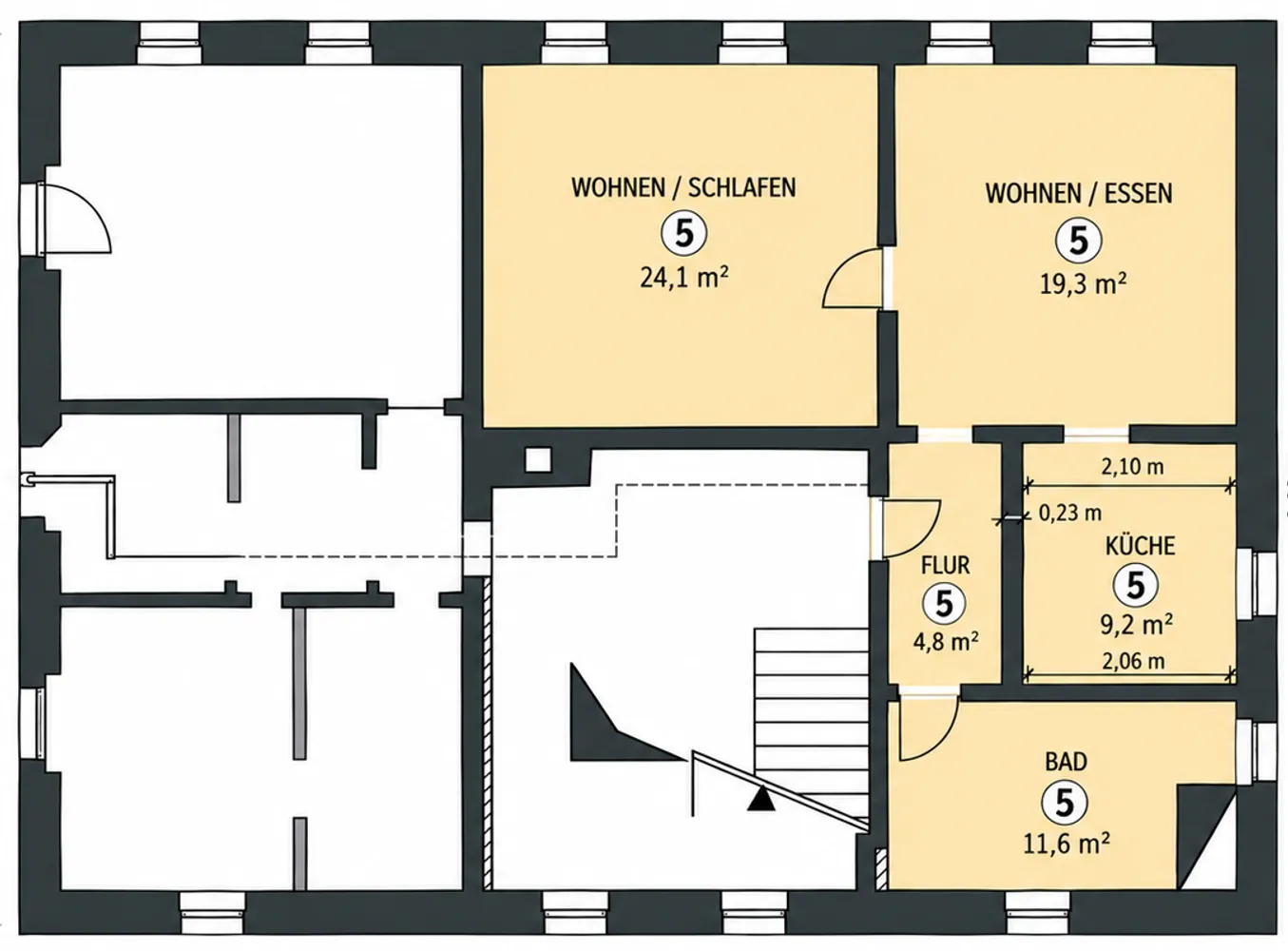 2 Zimmer Wohnung mit 69 m² in Regensburg – Bild 4