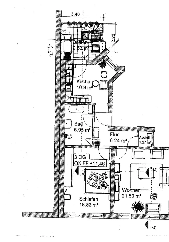 2 room apartment with 61 m² in Magdeburg – Photo 10
