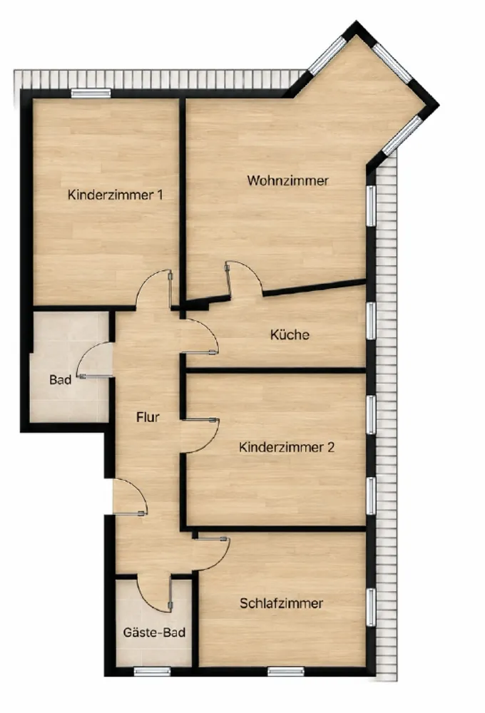 4 room apartment with 105 m² in Dresden – Photo 1