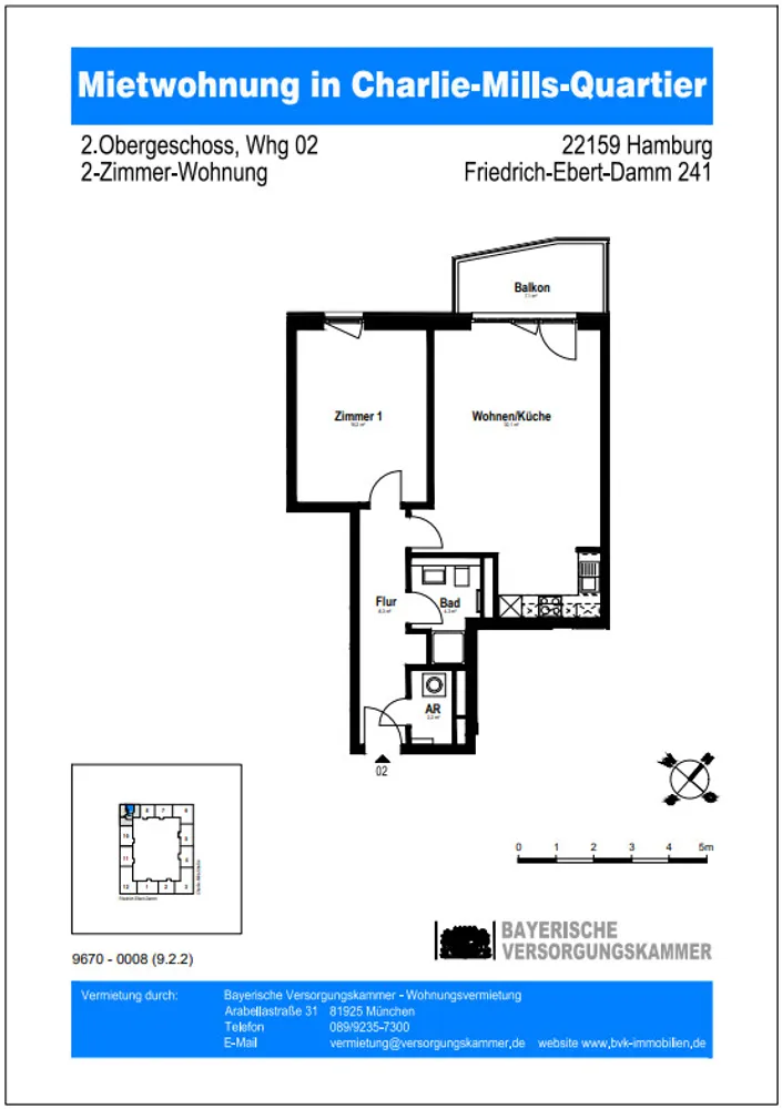 2 Zimmer Wohnung mit 67 m² in Hamburg – Bild 9