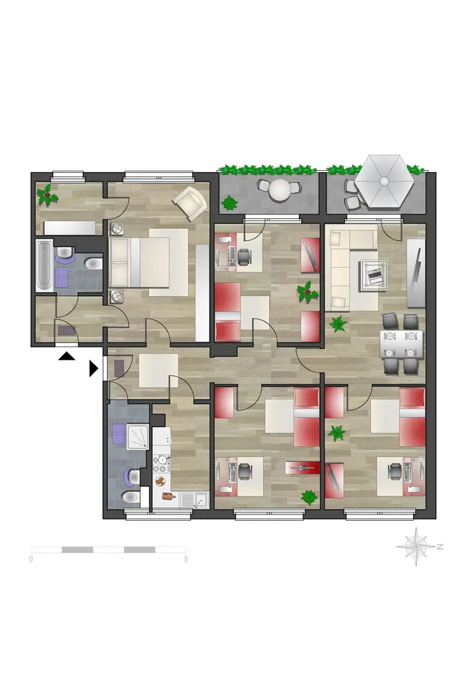 5 room apartment with 116 m² in Chemnitz – Photo 6