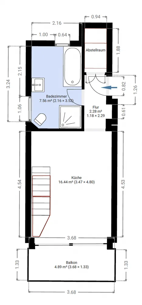 3 Zimmer Wohnung mit 62 m² in Hamburg – Bild 12