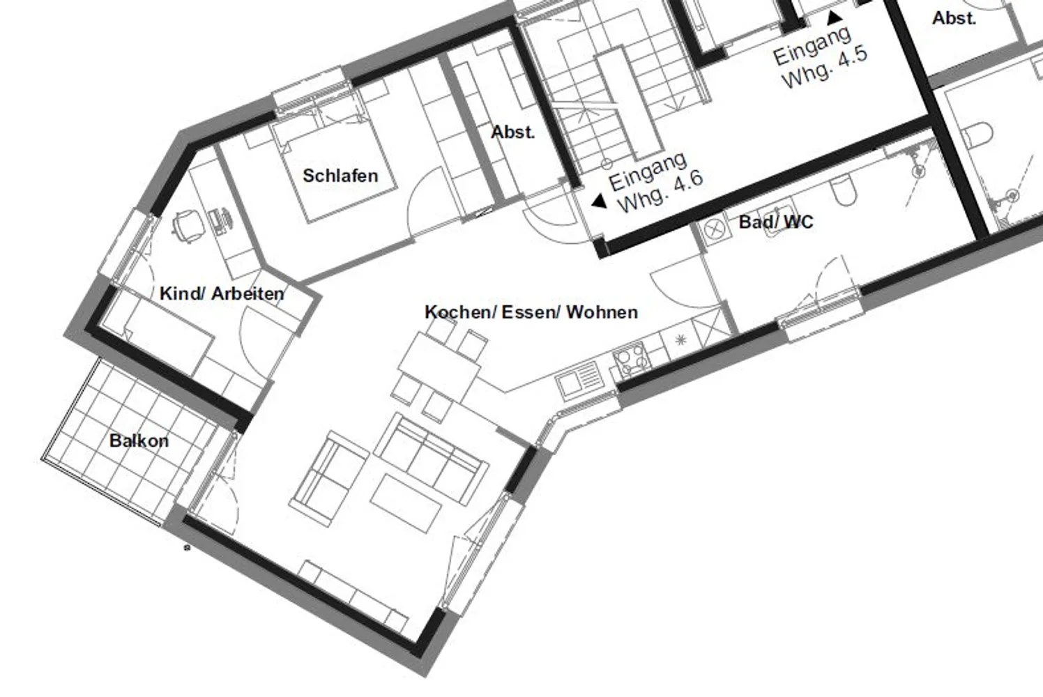 3 Zimmer Wohnung mit 80 m² in Tuttlingen – Bild 3