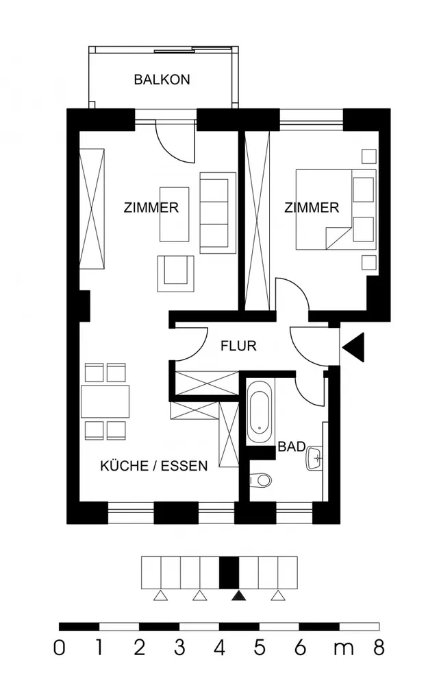 2 Zimmer Wohnung mit 63 m² in Quedlinburg – Bild 1