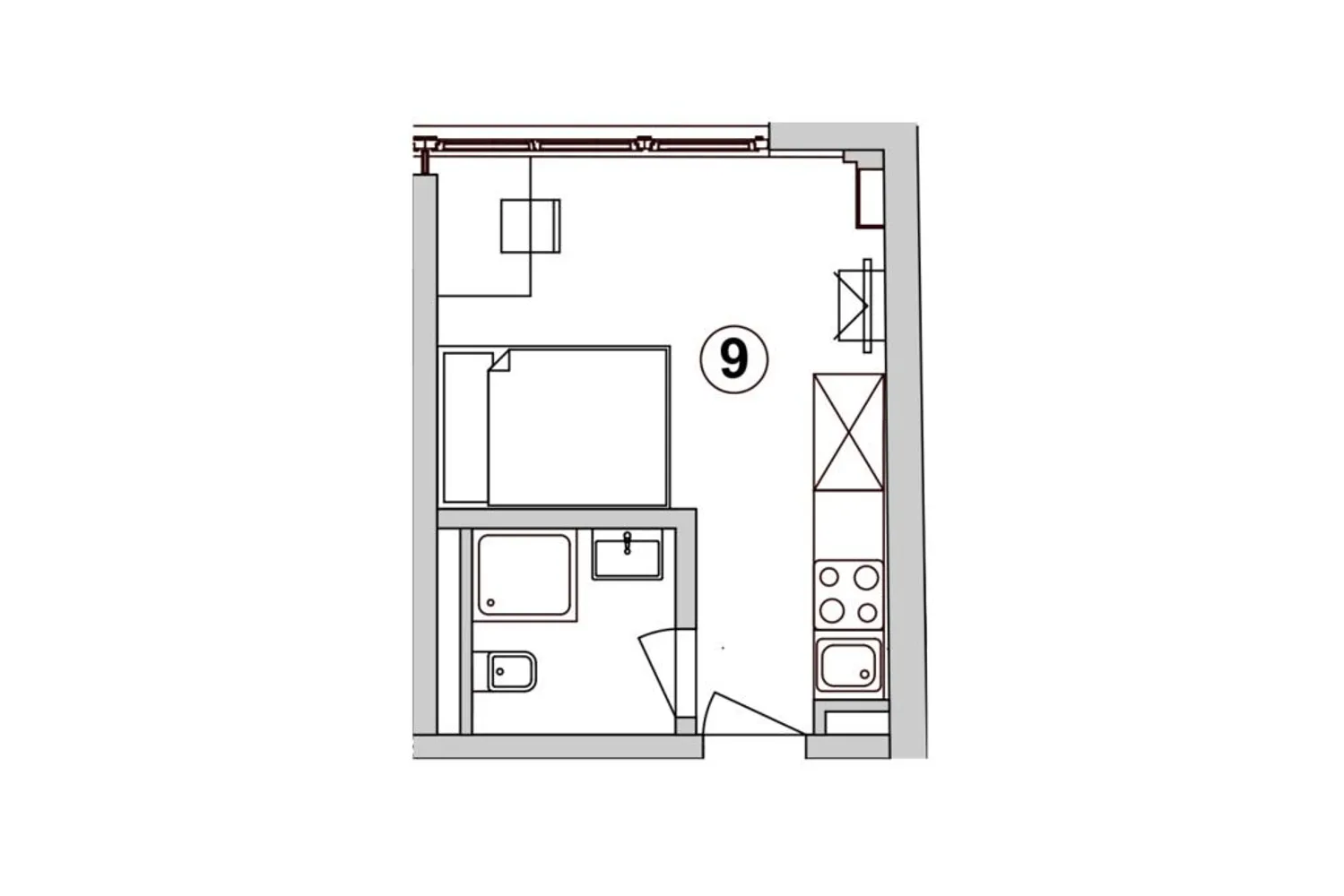 1 Zimmer Wohnung mit 18 m² in Stuttgart – Bild 5