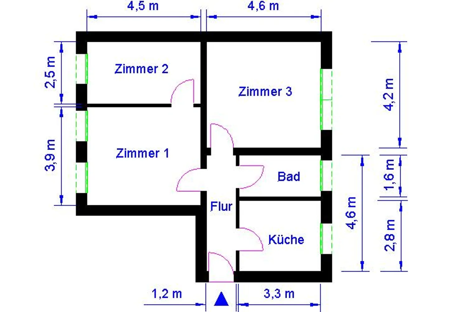 3 Zimmer Wohnung mit 66 m² in Magdeburg – Bild 8