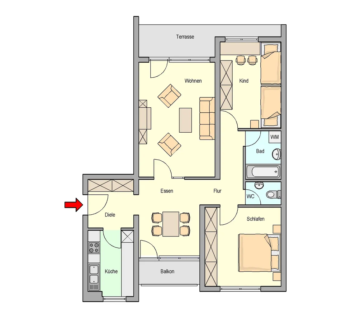4 Zimmer Wohnung mit 86 m² in Stuttgart – Bild 5