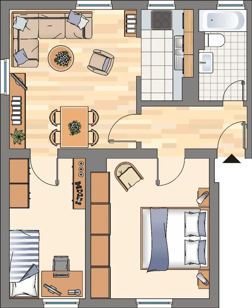3 Zimmer Wohnung mit 50 m² in Dortmund – Bild 2