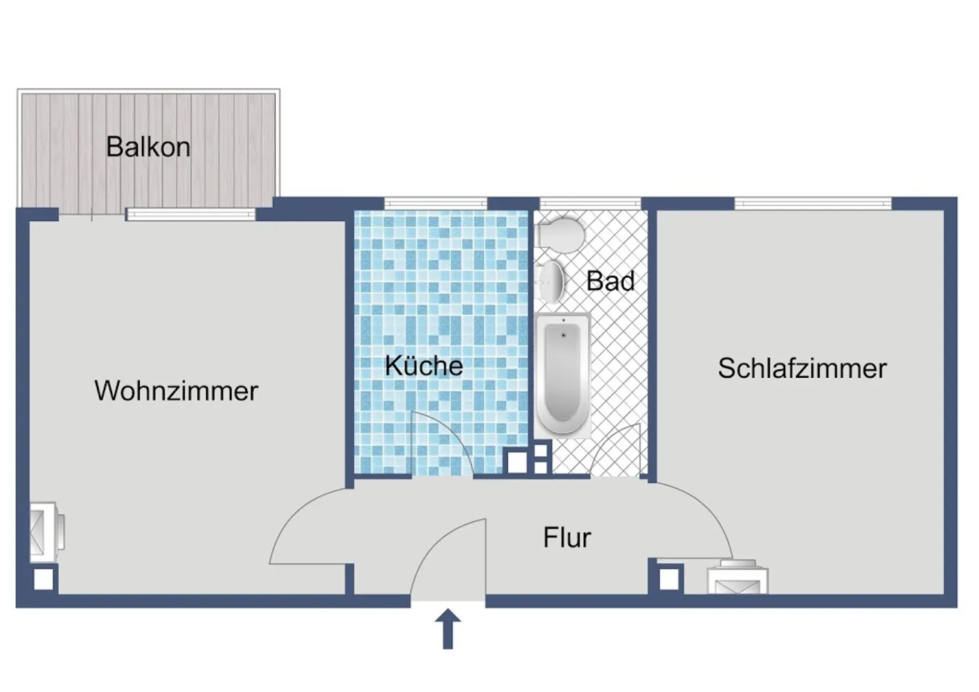 2 Zimmer Wohnung mit 49 m² in Frankfurt am Main – Bild 3