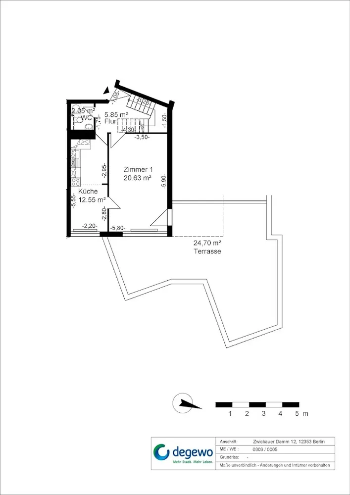 2 room apartment with 127 m² in Berlin – Photo 4