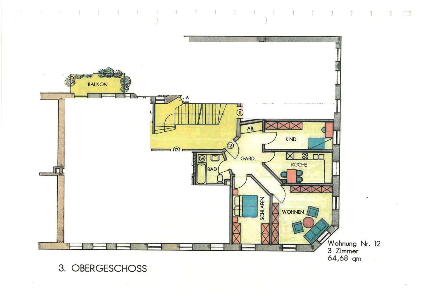 3 Zimmer Wohnung mit 65 m² in Leipzig – Bild 9
