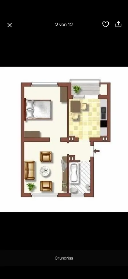 3 Zimmer Wohnung mit 48 m² in Duisburg – Bild 7