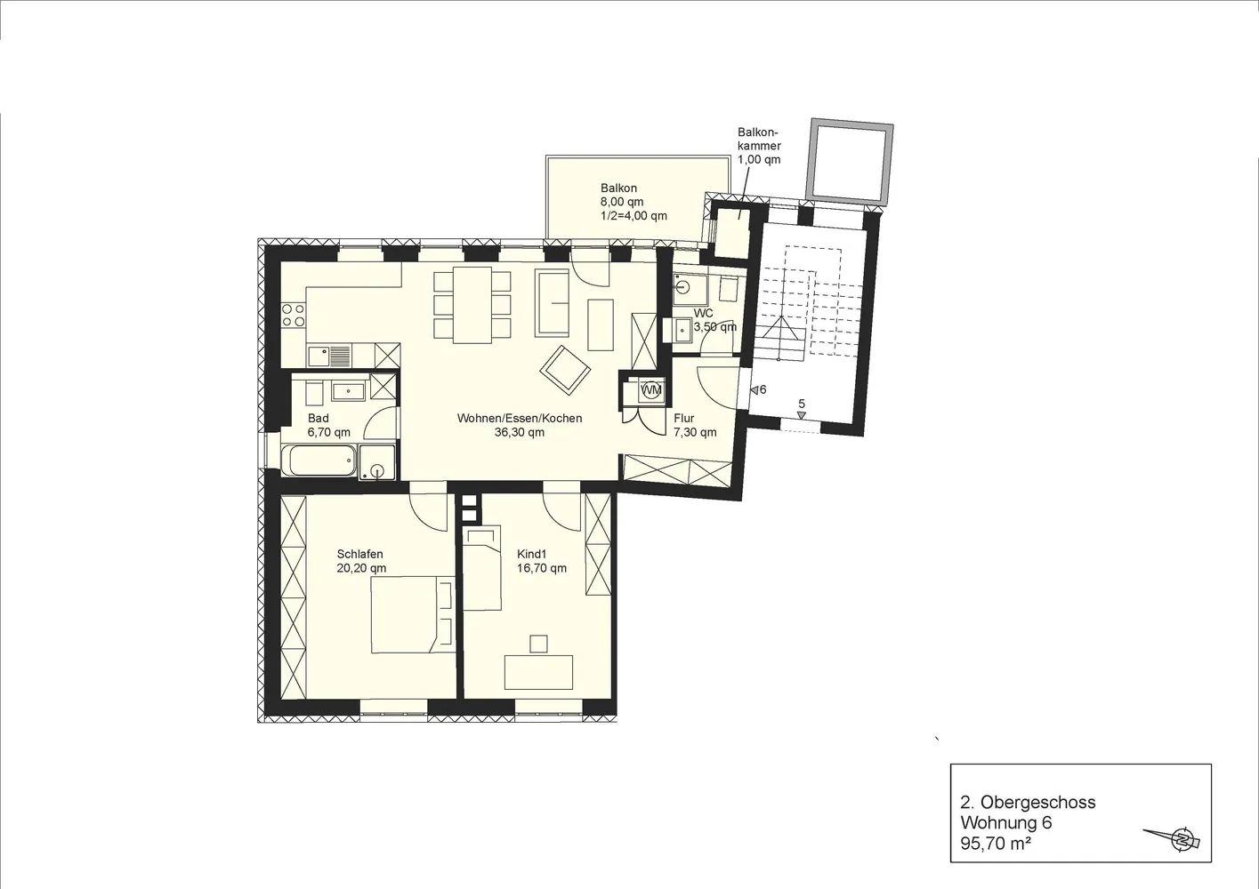 3 Zimmer Wohnung mit 96 m² in München – Bild 7
