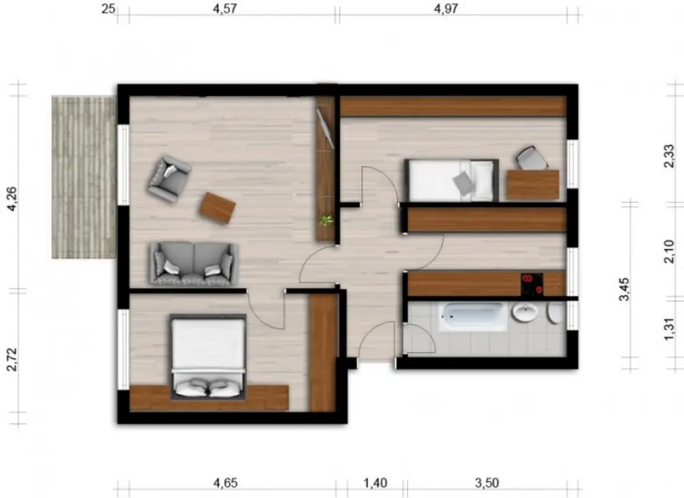 3 Zimmer Wohnung mit 62 m² in Hoyerswerda – Bild 3